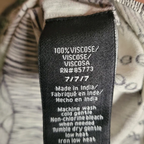 O'Neill Black white grey strapless mini summer dress 7 medium pacsun - Picture 5 of 9